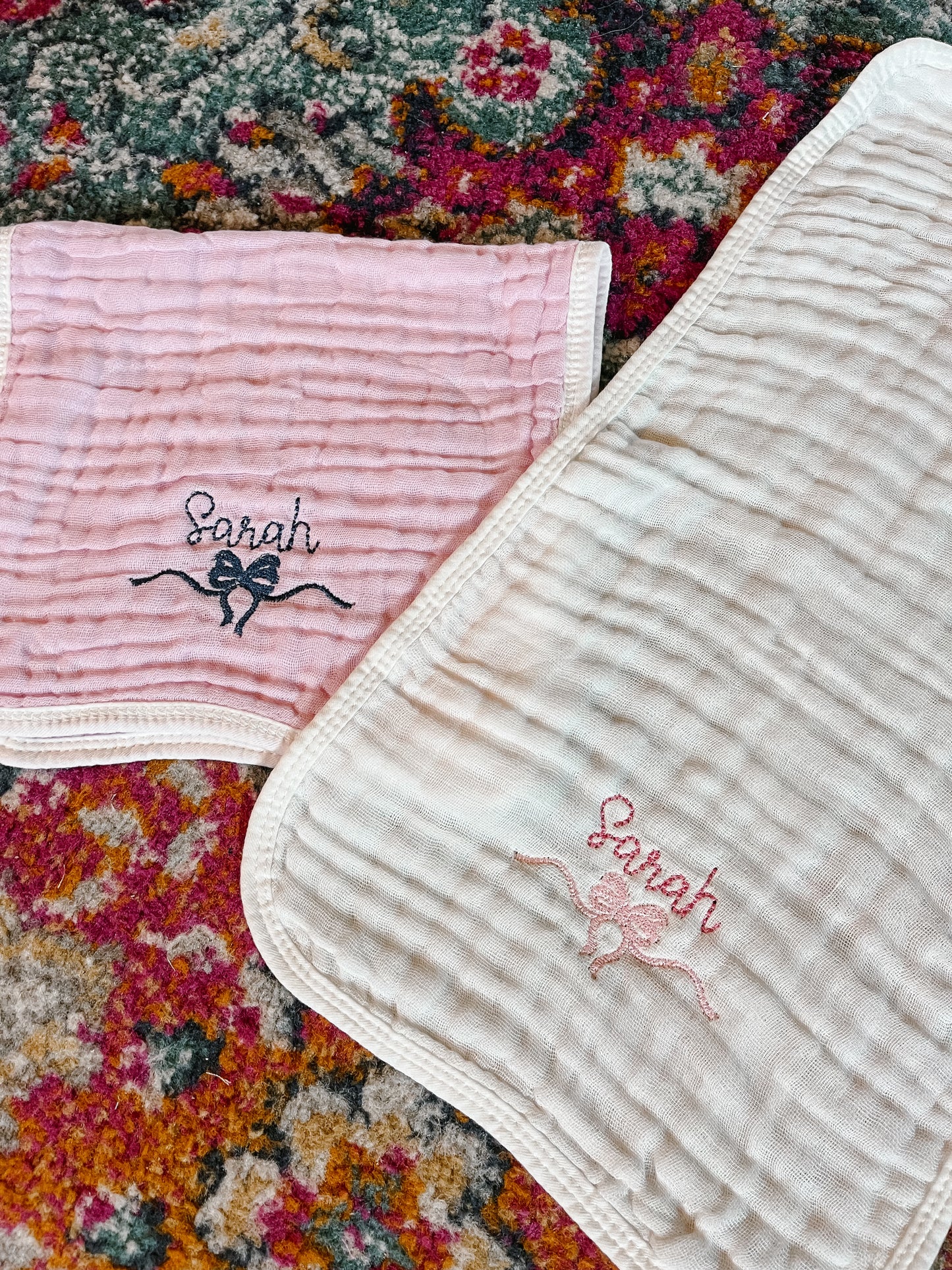 Embroidered Burp Cloth