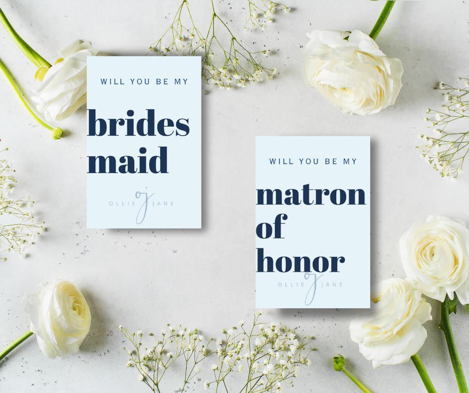 Something Blue Bridal Party Proposal