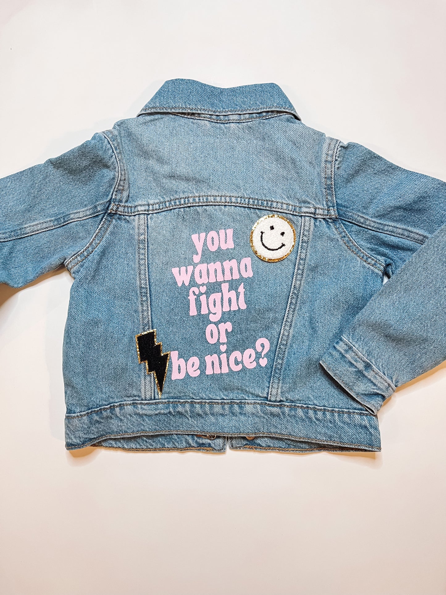 You Wanna Fight Denim Jacket